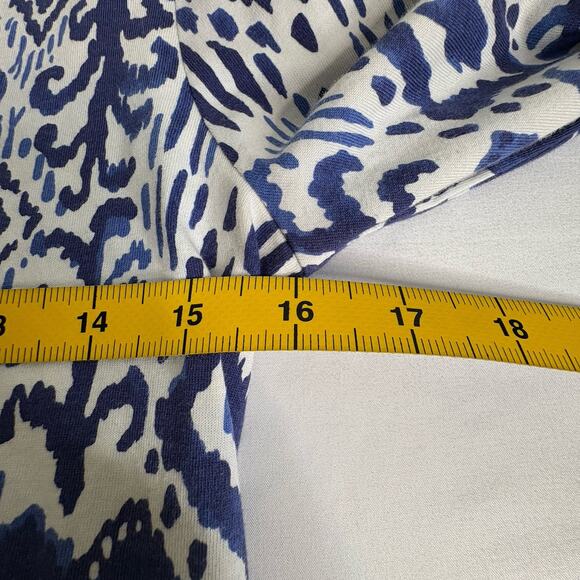 Lilly Pulitzer Women's Blue Ocean Ridge Ikat Dress Size S Preppy Old Money Vibes - Picture 6 of 12